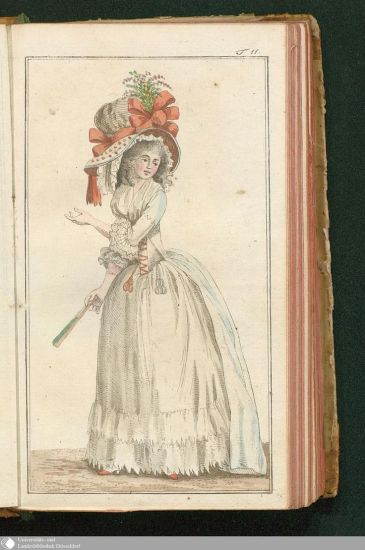 Journal des Luxus und der Moden, Tafel 11, April 1788.